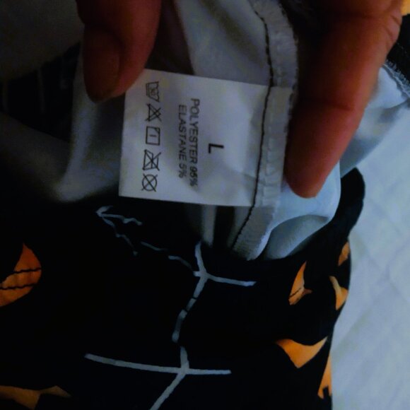 Spider web pumpkin leggings in navy blue L - Picture 4 of 5